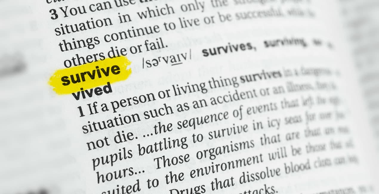 英文單字:survive